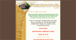 Desktop Screenshot of boyertownborough.org